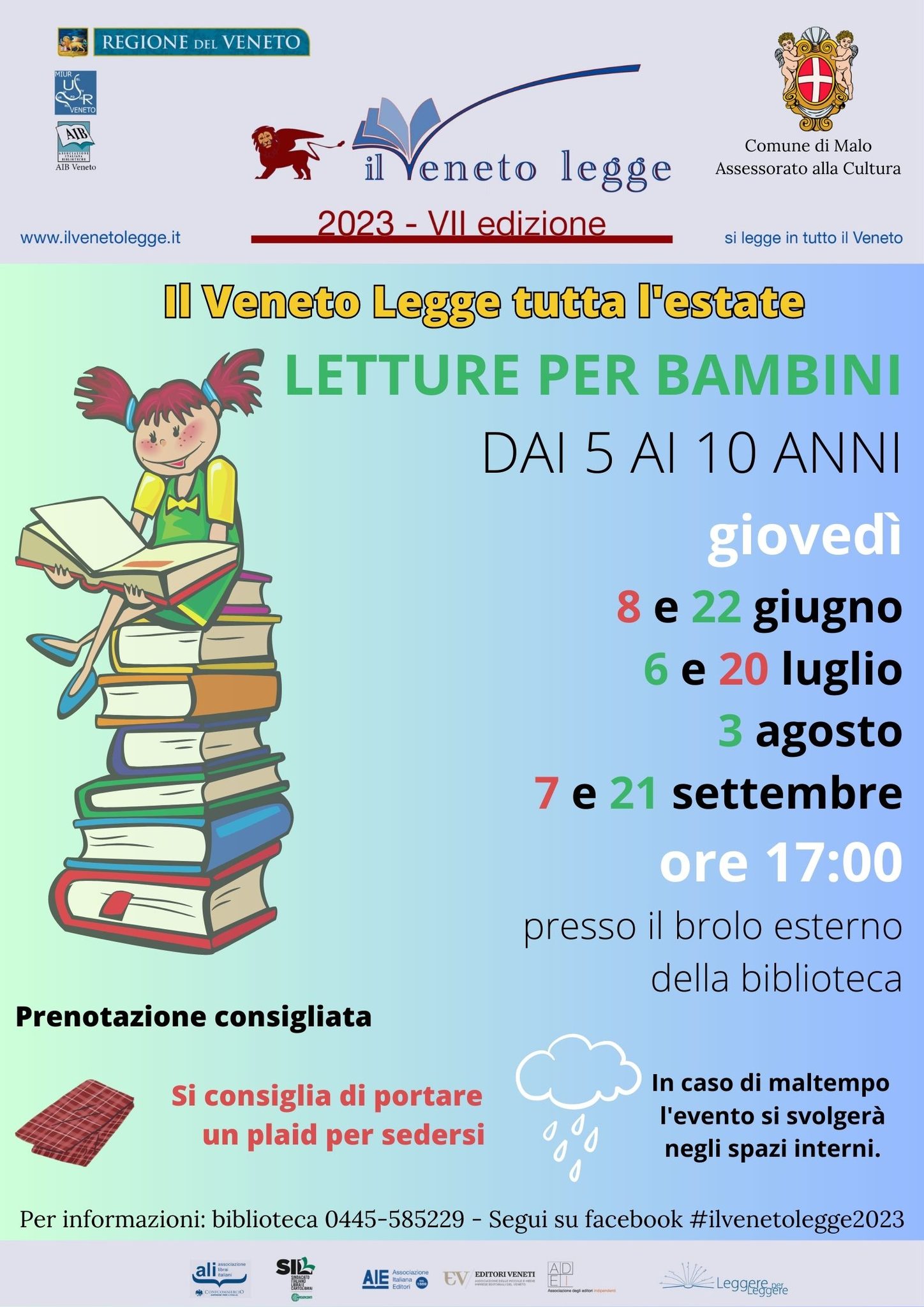 Il Veneto legge tutta l'estate. Letture per bambini dai 5 ai 10 anni