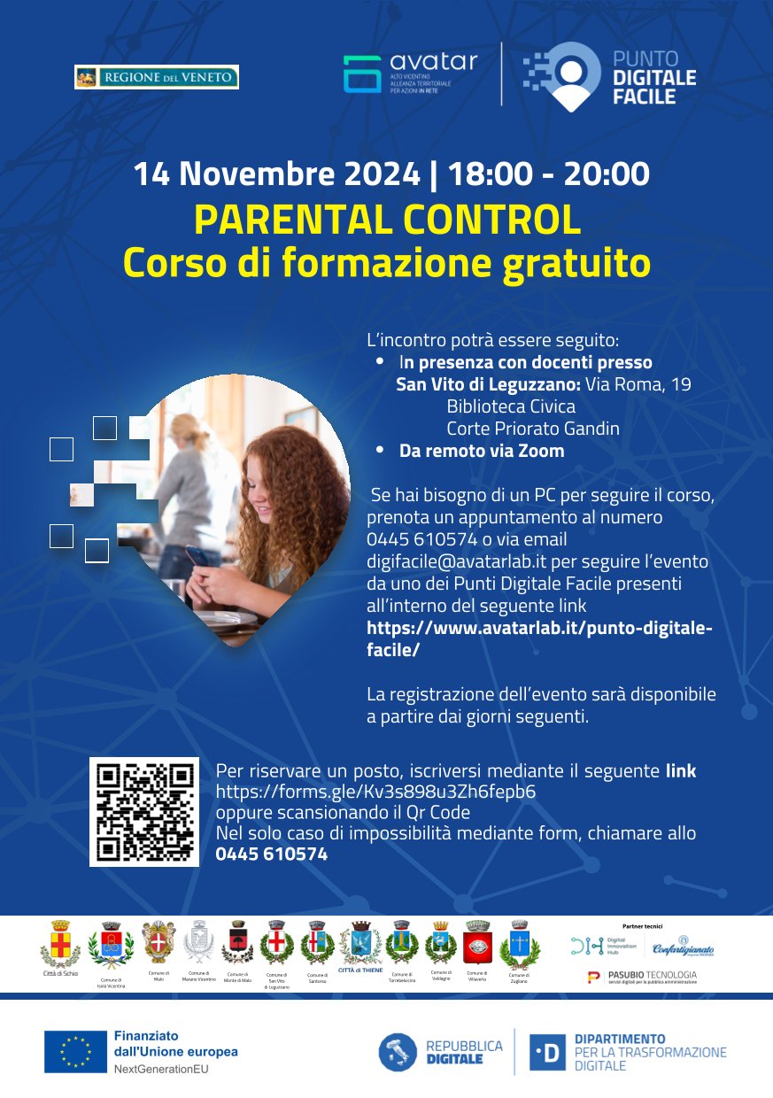 Parental Control - Corso di formazione gratuito