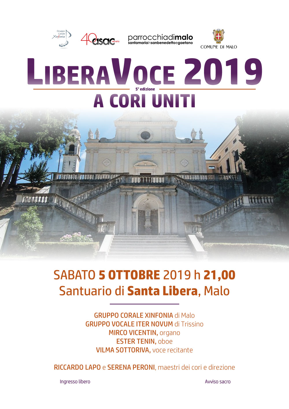 LiberaVoce 2019. 5ª edizione. A cori uniti