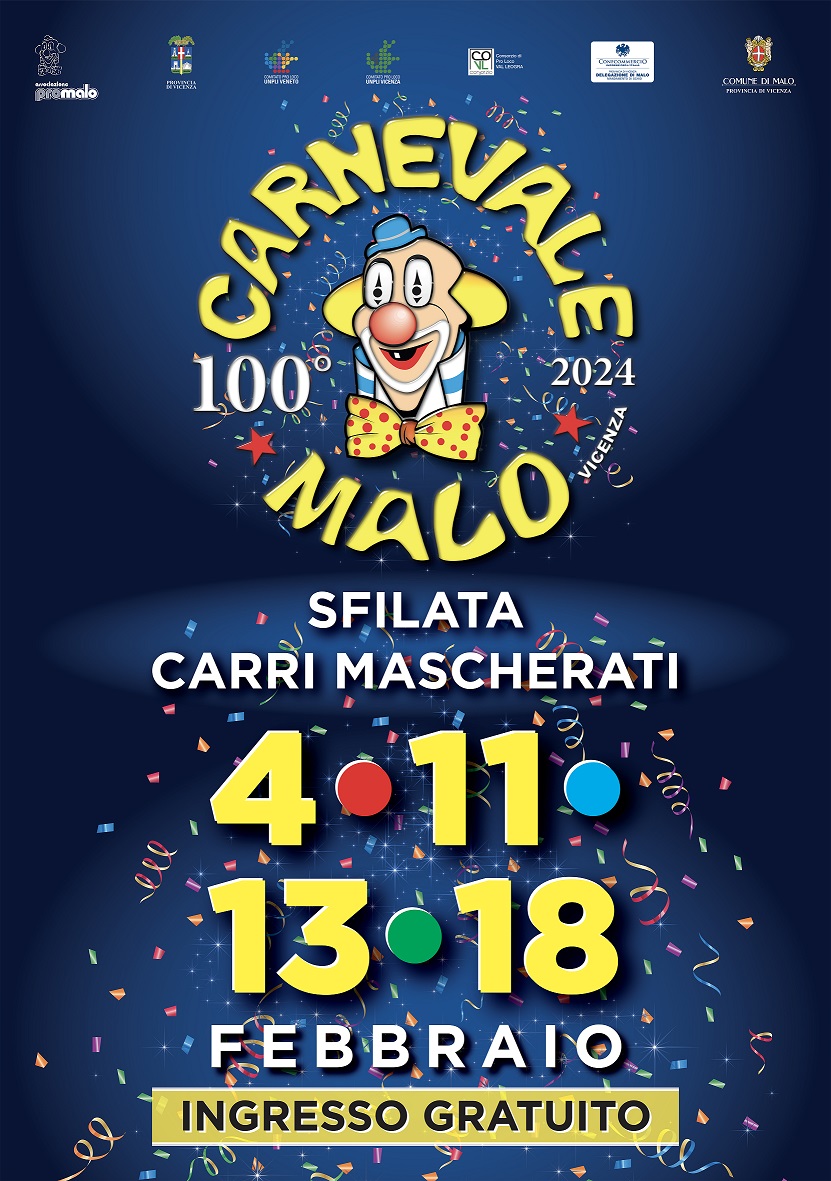 Il Carnevale di Malo compie 100 anni. 3ª SFILATA