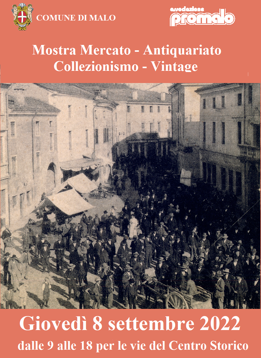 Mercato antiquariato 8 settembre 2022