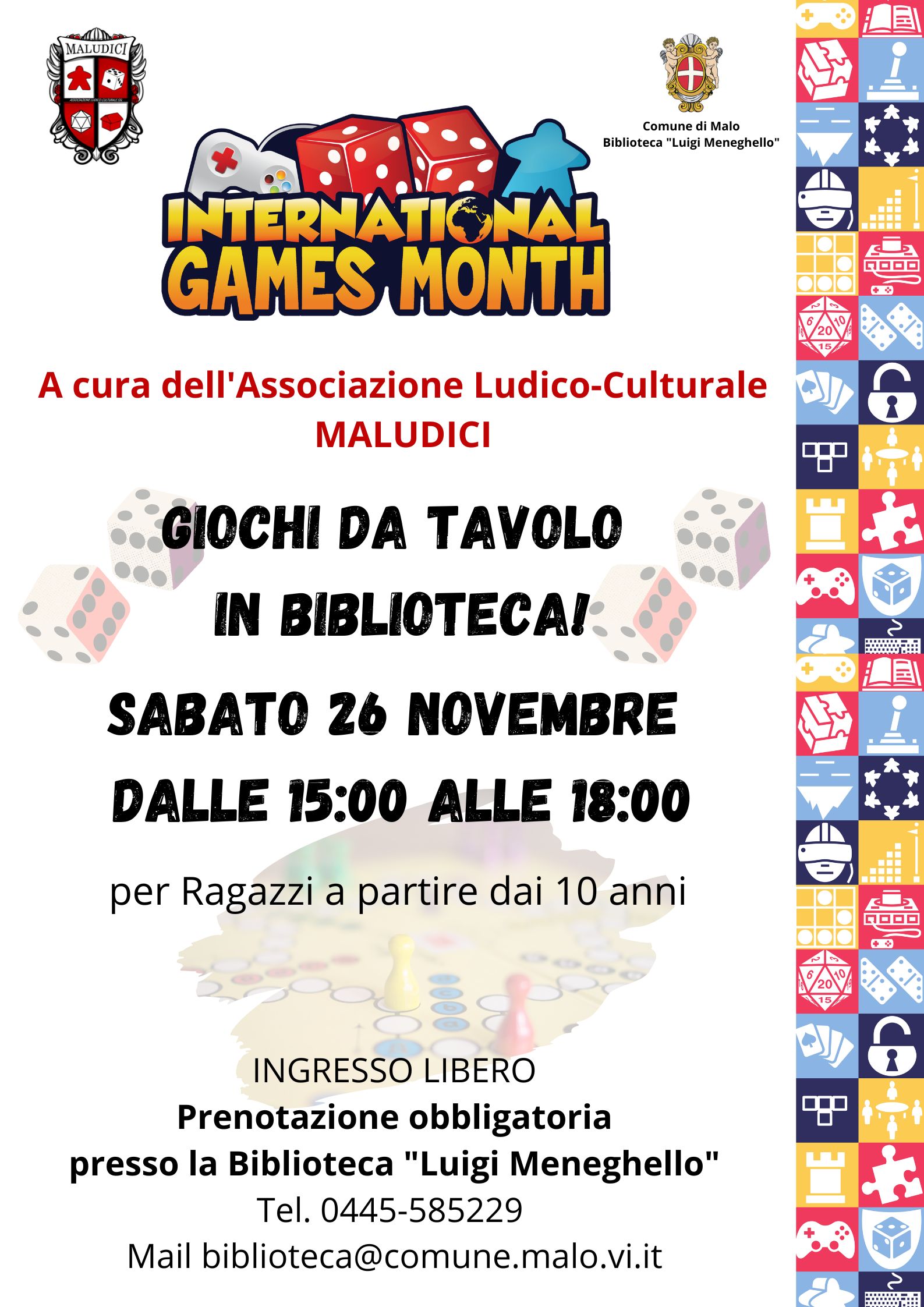 Giochi da tavolo in biblioteca