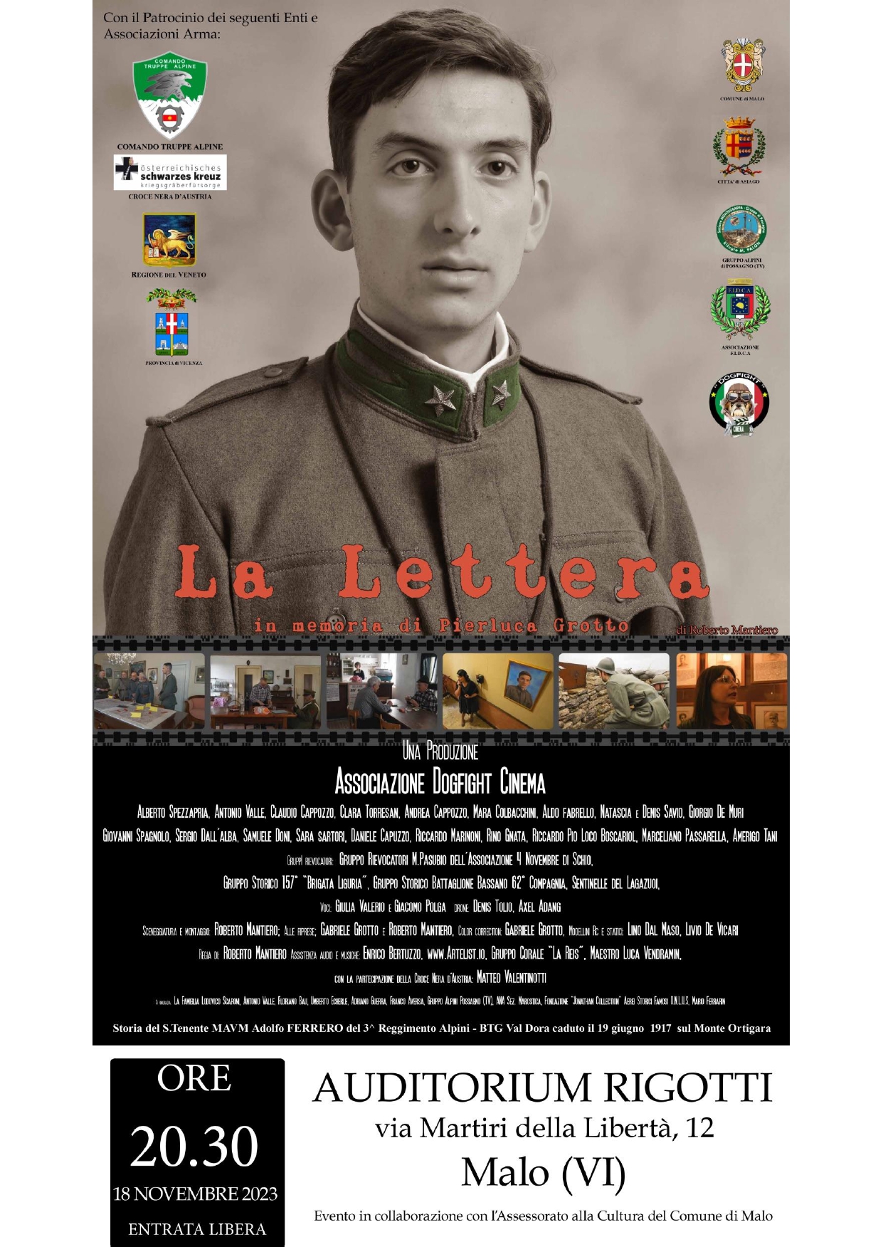 LA LETTERA - cortometraggio dedicato al S.Ten. Adolfo Ferrero