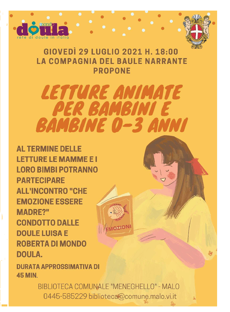 Letture animate per bambini e bambine 0 - 3 anni