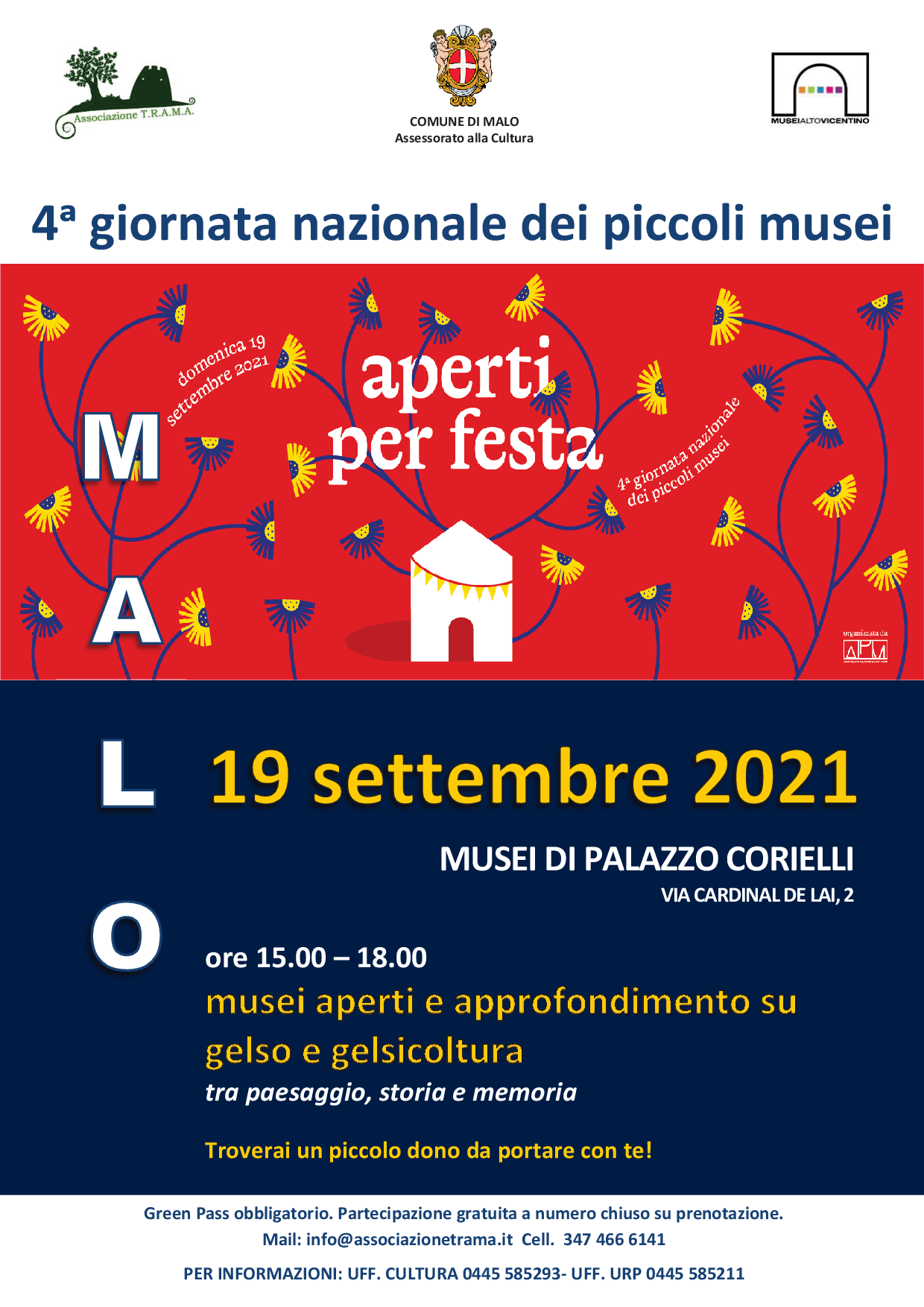 Domenica 19 settembre: 4ª giornata nazionale dei piccoli musei