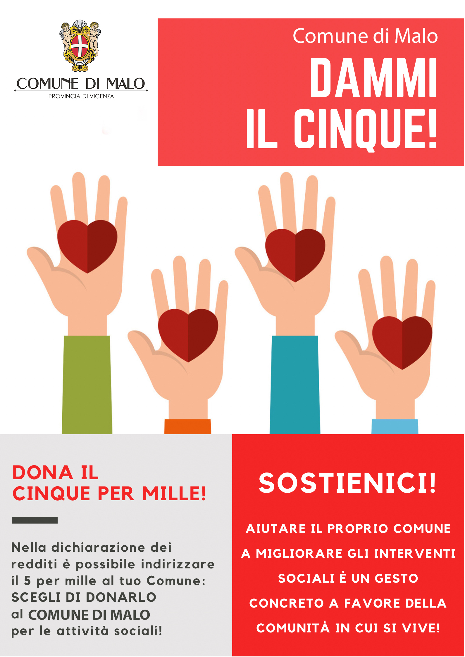 dona il 5 x 1000  al tuo Comune