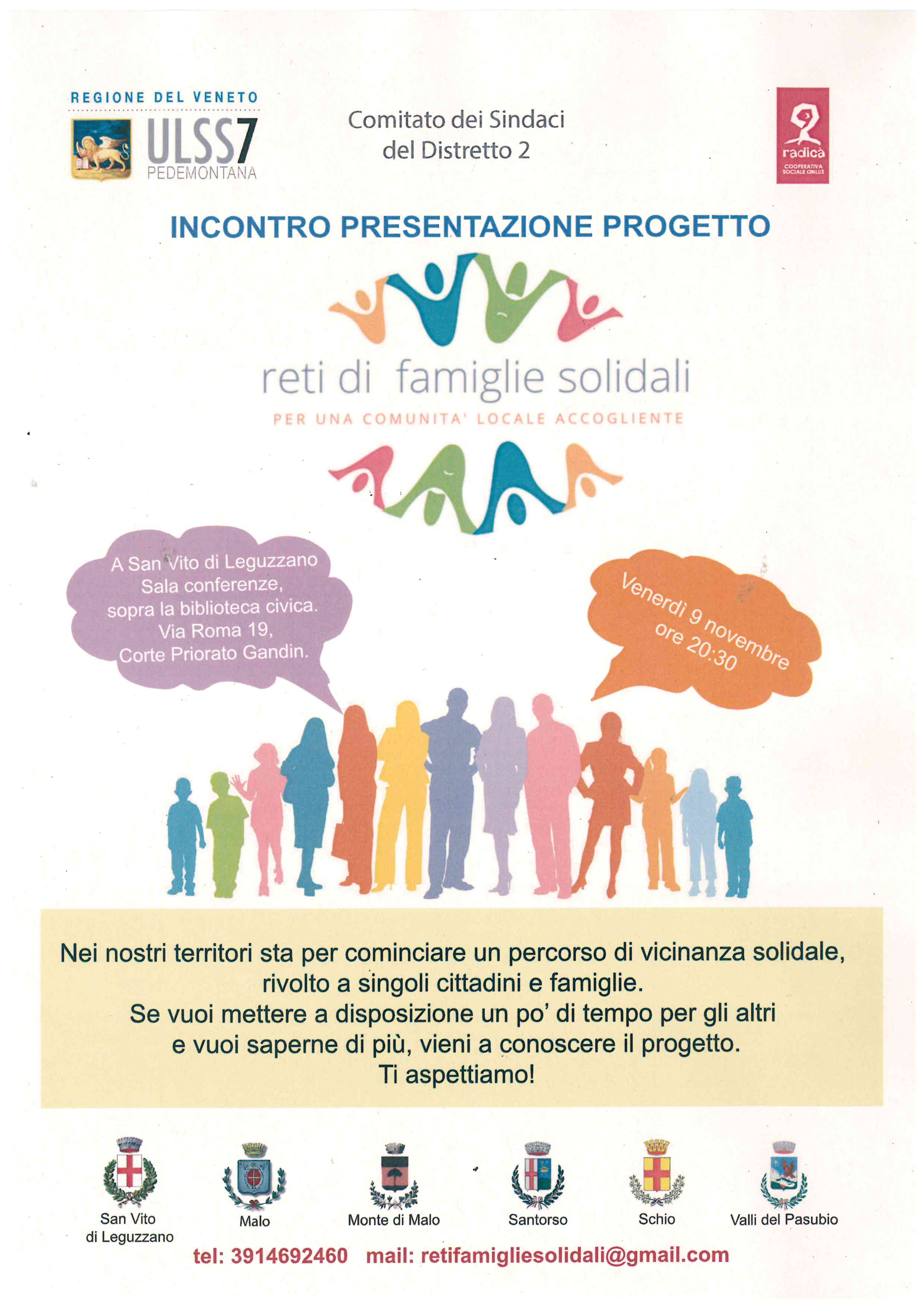 Incontro presentazione progetto RETI DI FAMIGLIE SOLIDALI