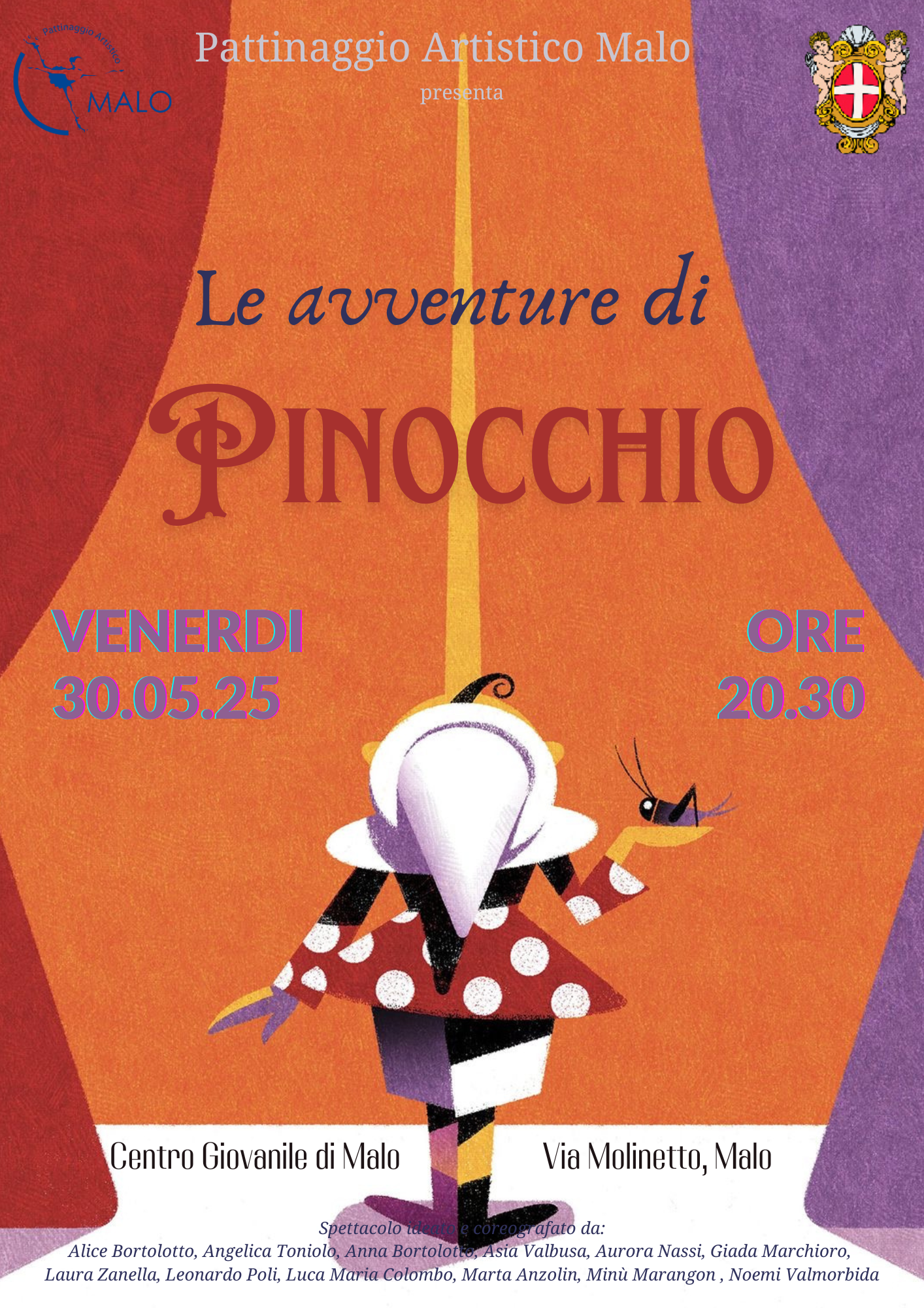 Saggio di fine stagione dell'Associazione Pattinaggio Artistico Malo
