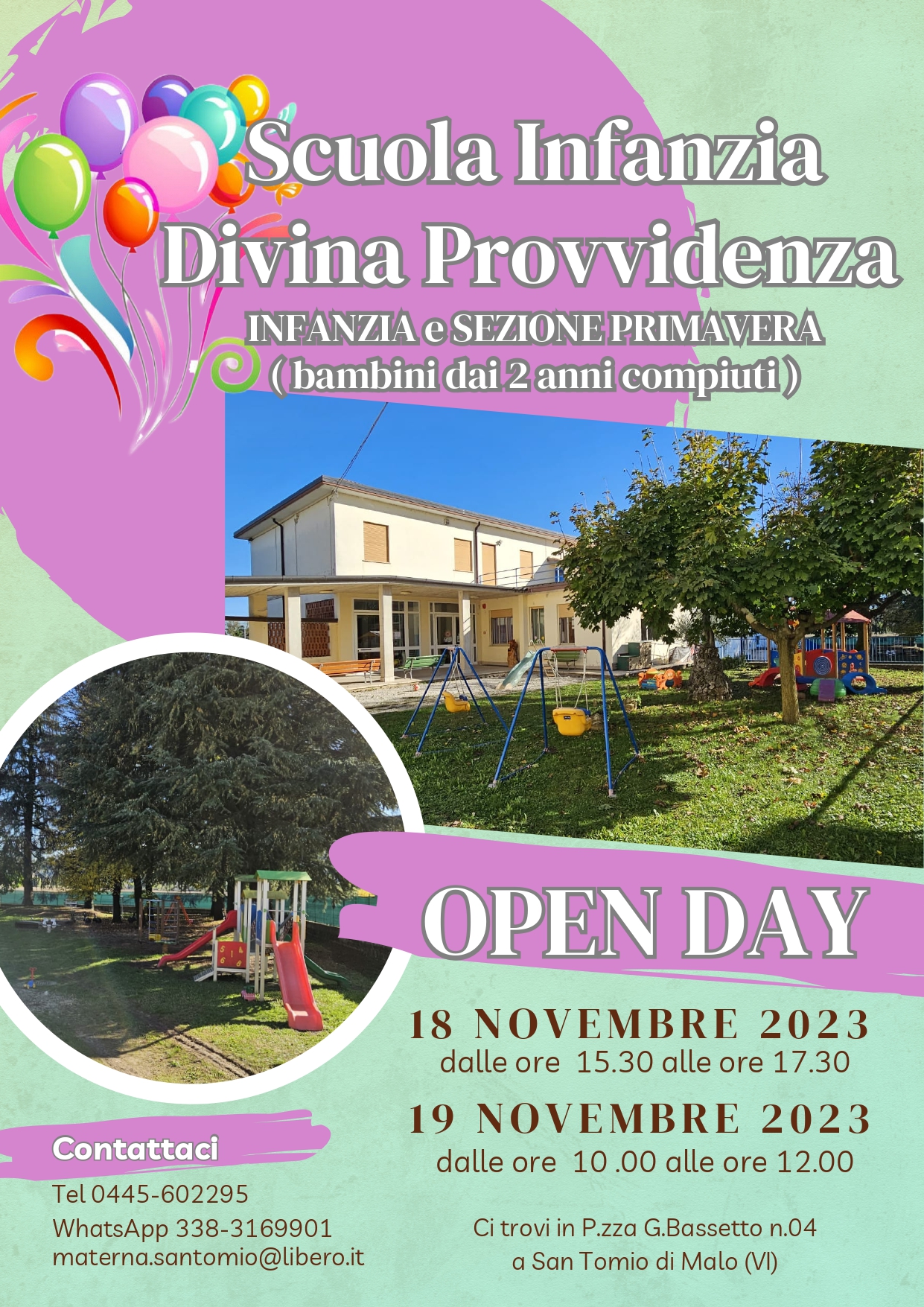 Open Day - Scuola Infanzia Divina Provvidenza