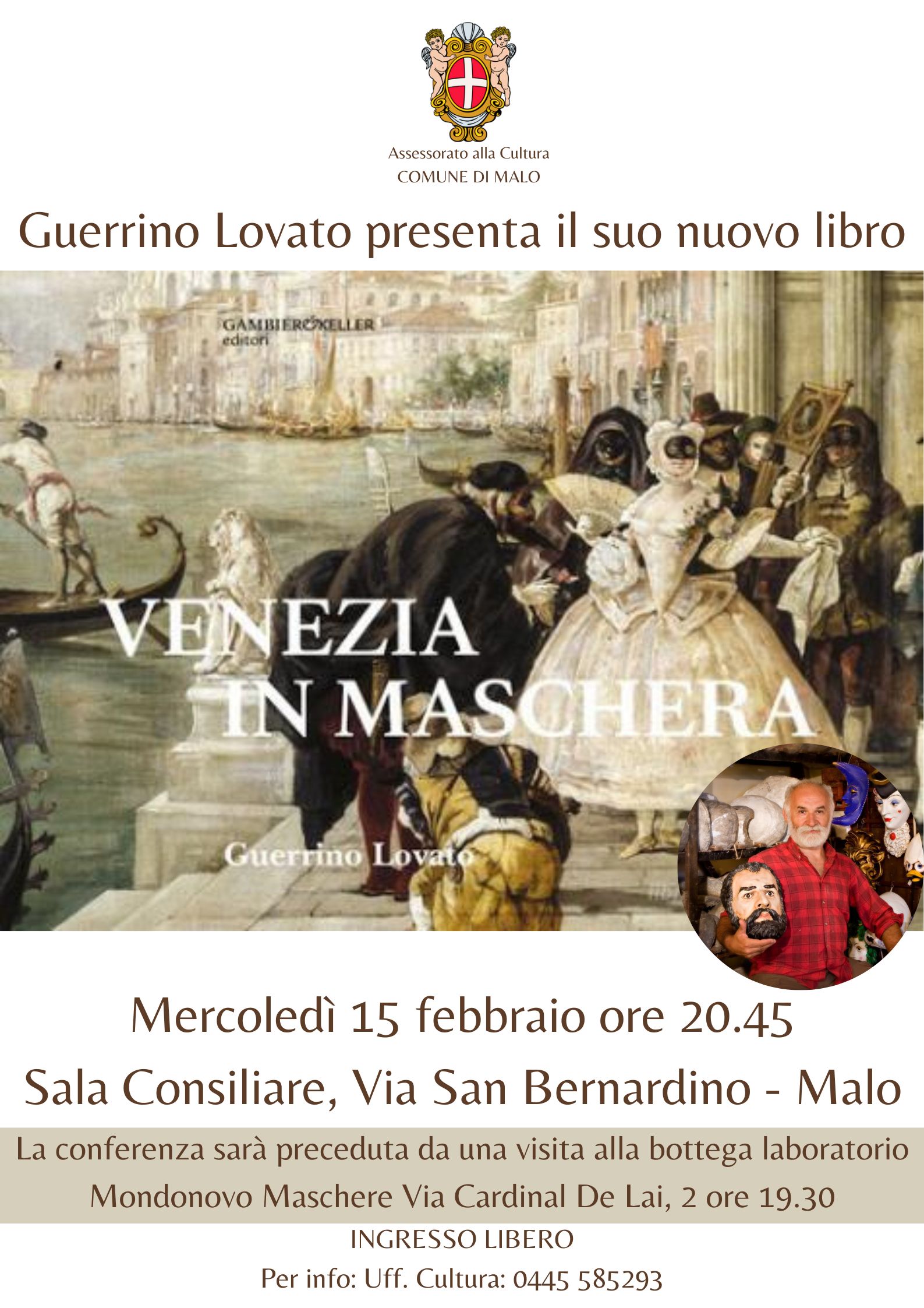 Venezia in Maschera - Guerrino Lovato presenta il suo nuovo libro.