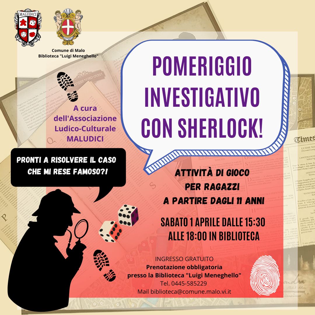 Pomeriggio investigativo con Sherlock!
