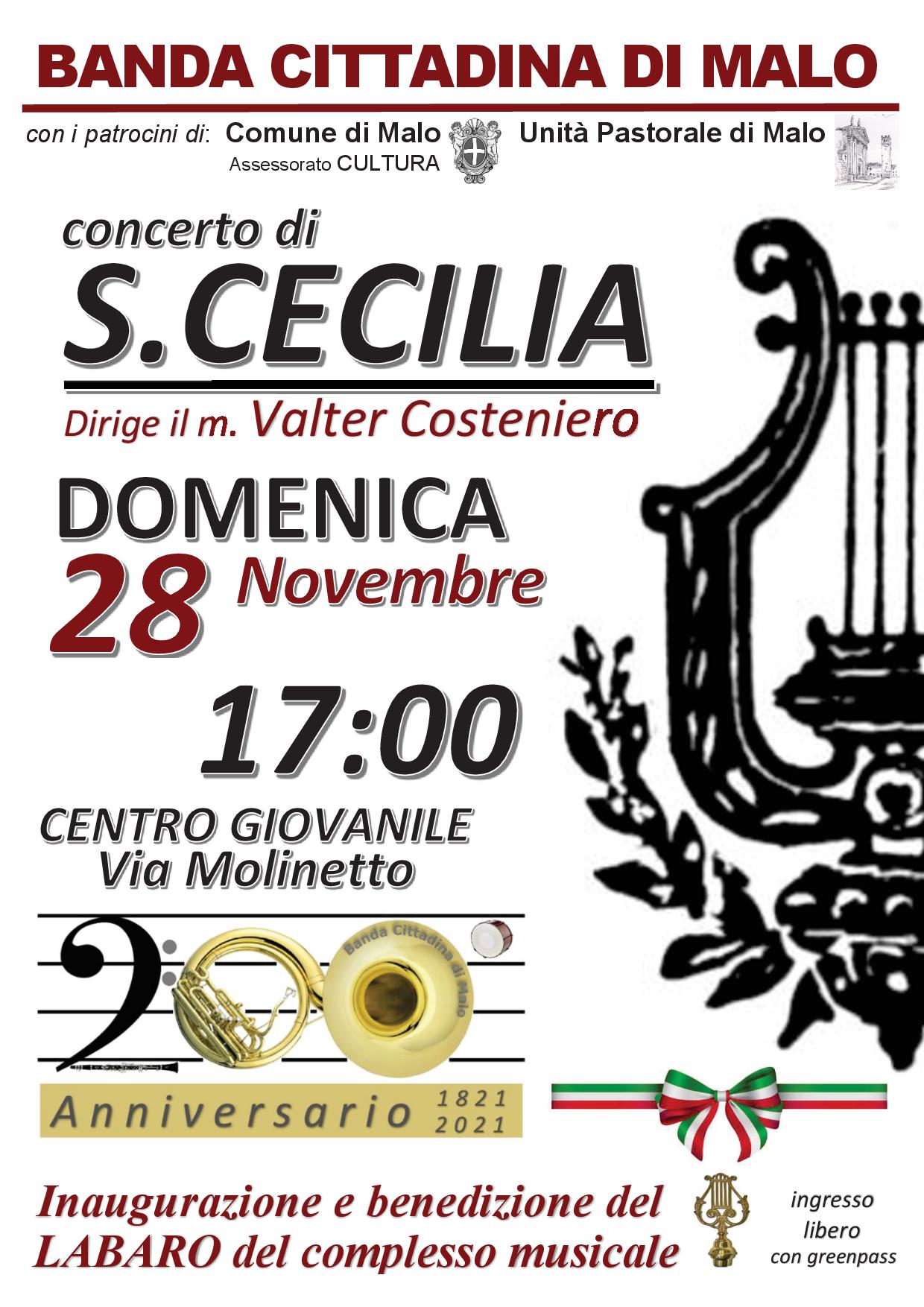 Banda cittadina di Malo. Concerto di Santa Cecilia