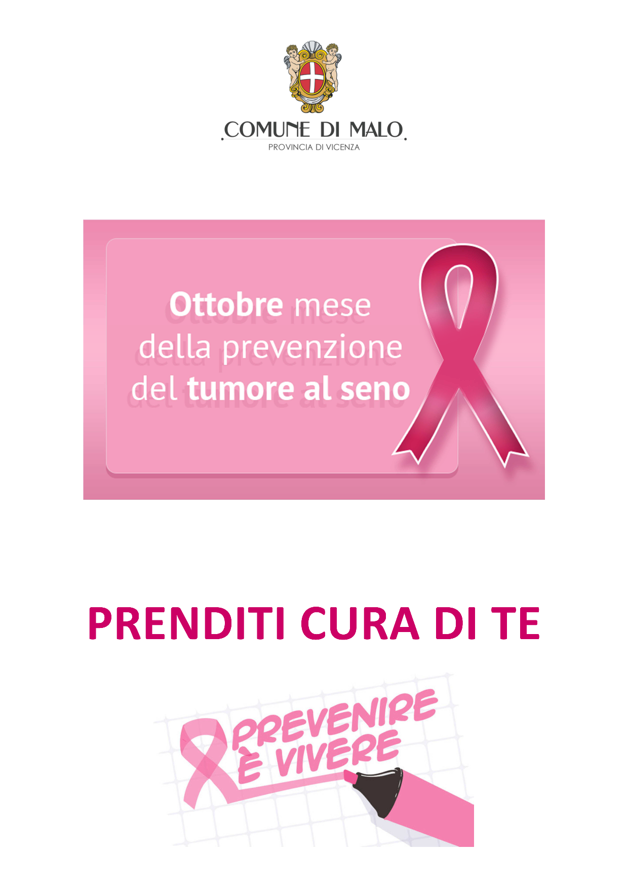 ottobre mese della prevenzione del tumore al seno