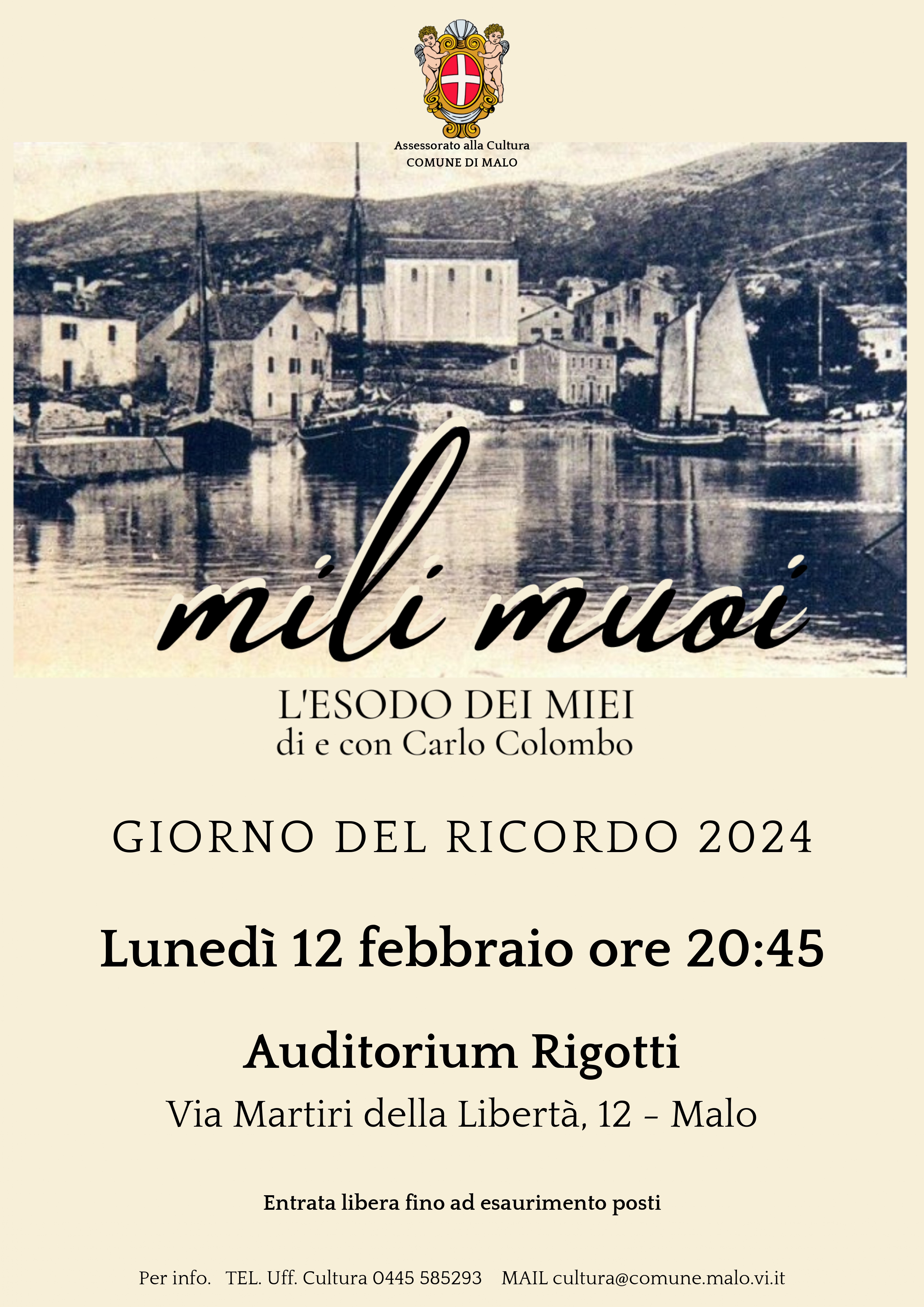 Giorno del ricordo 2024. Mili muoi. L'esodo dei miei