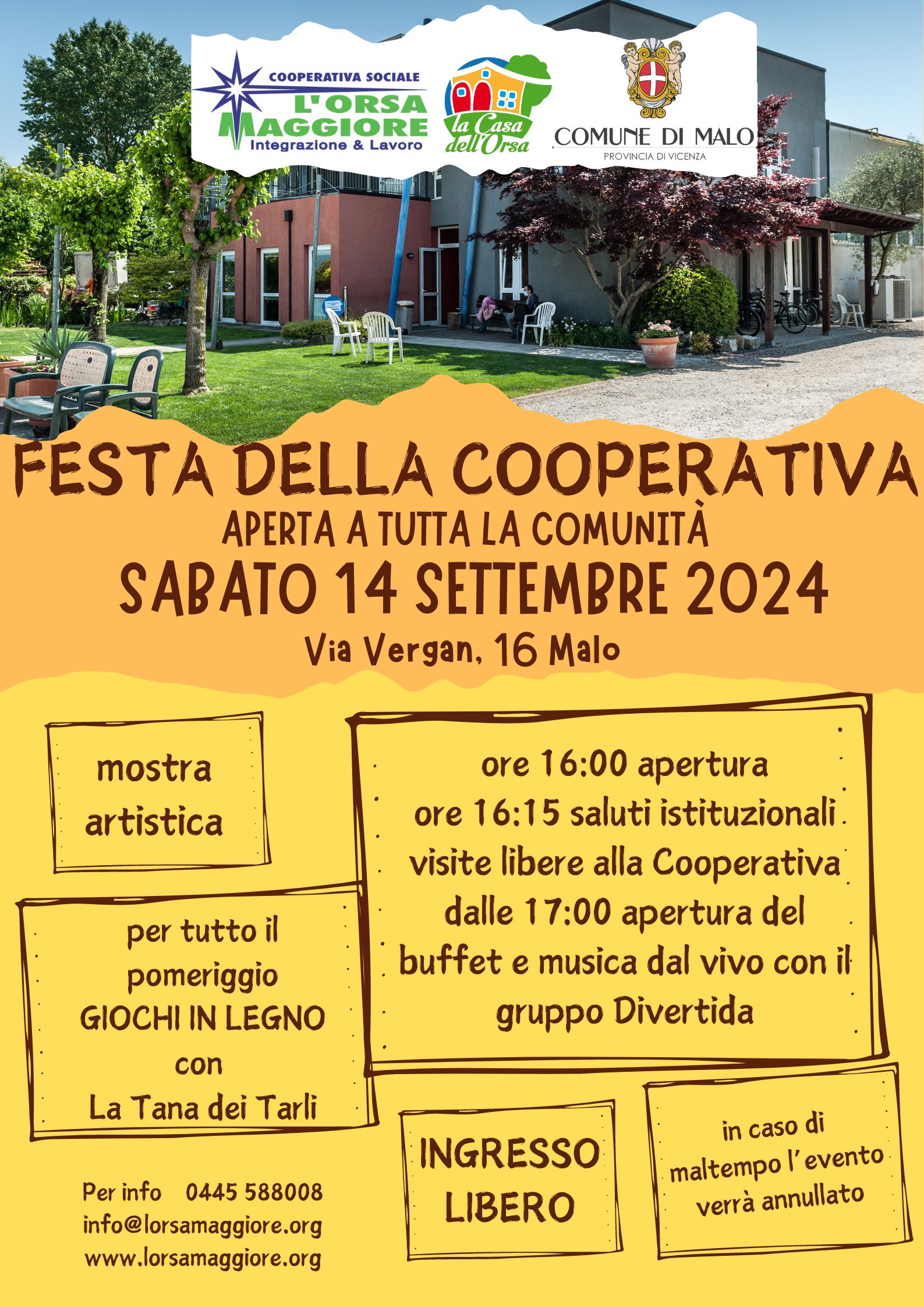 Festa della Cooperativa sociale L'Orsa Maggiore