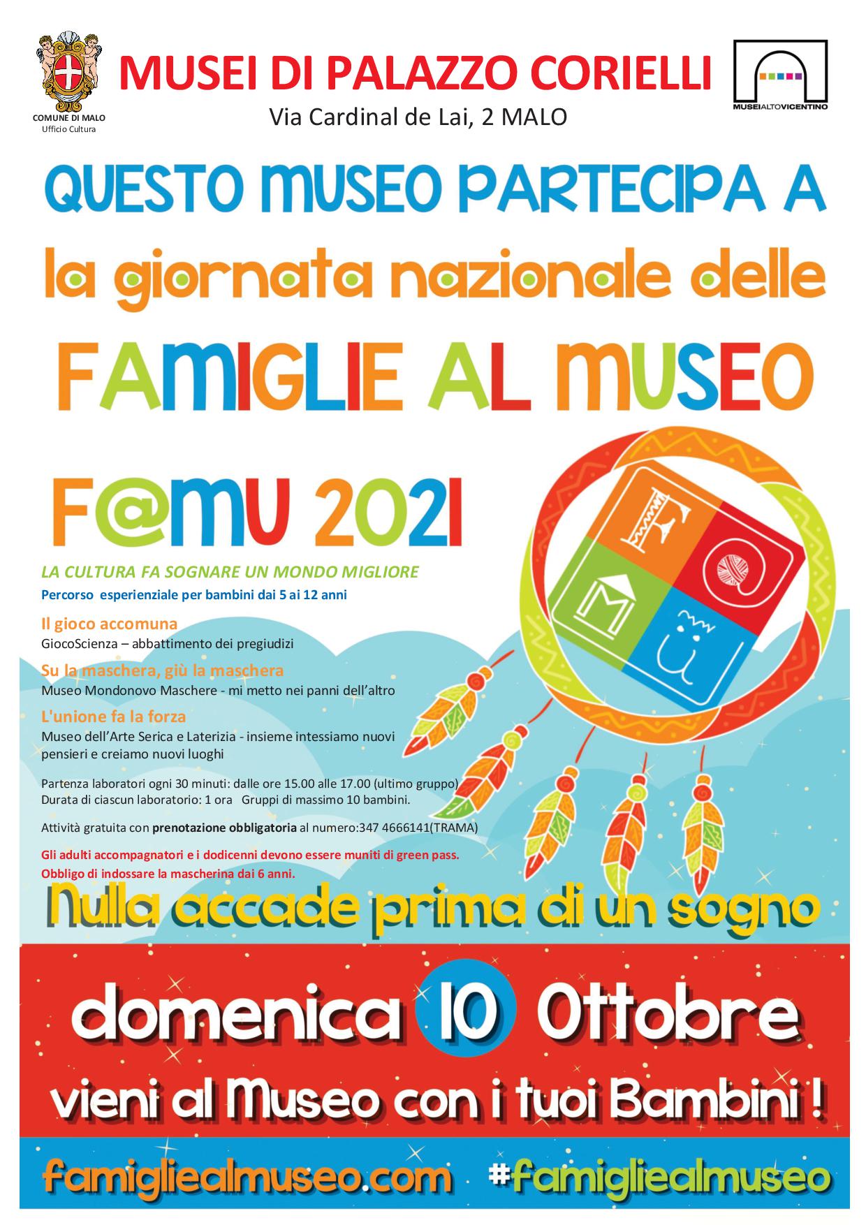 Giornata nazionale famiglie al Museo. F@mu2021