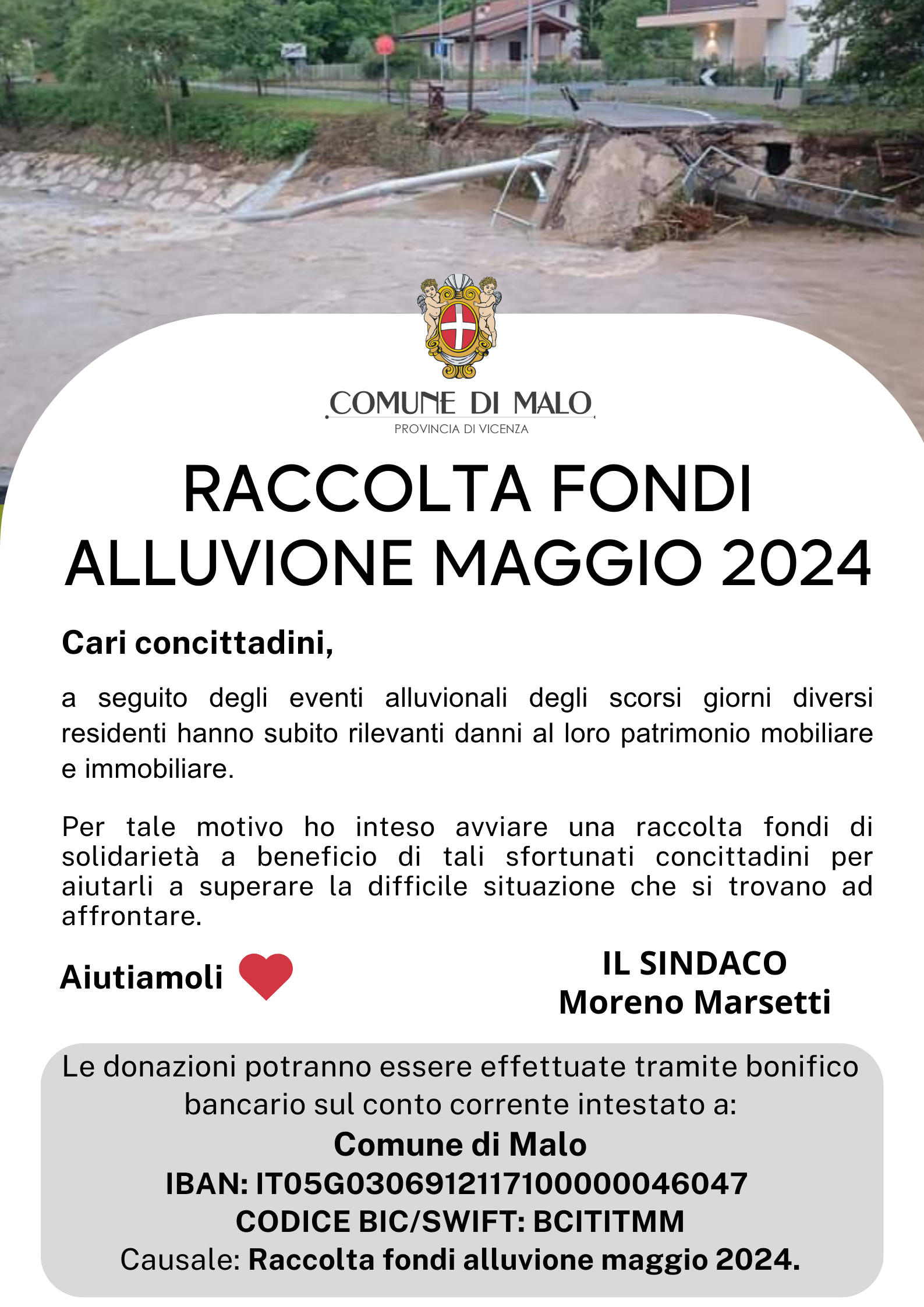 Raccolta forndi alluvione maggio 2024 