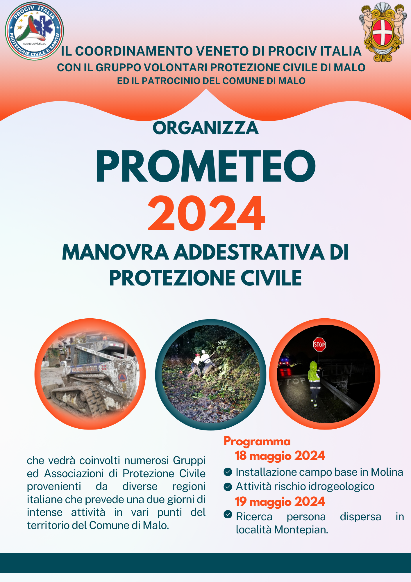 PROMETEO 2024 - Manovra addestrativa di Protezione Civile.