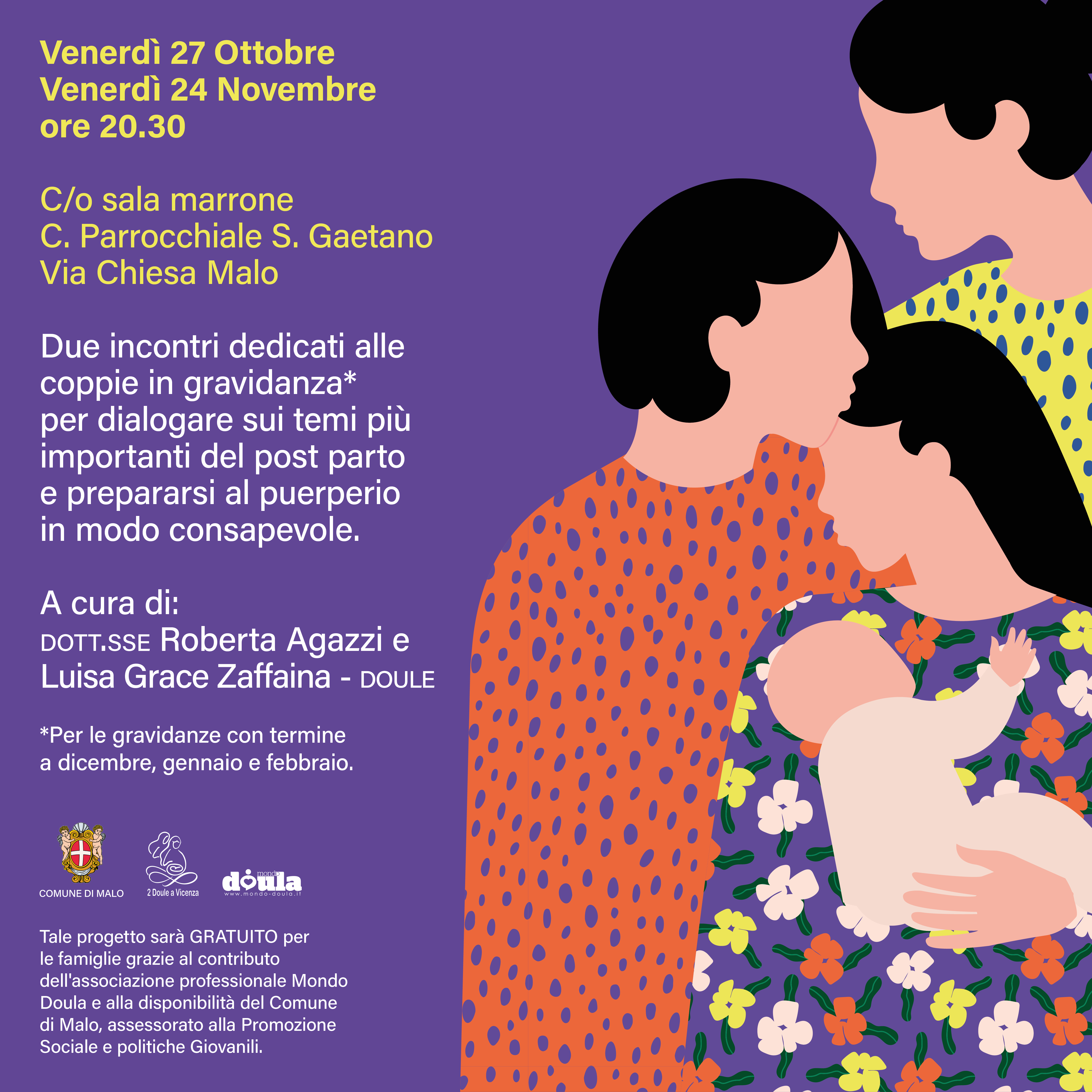 Mamma in arrivo! Post parto consapevole e supporto domiciliare gratuito