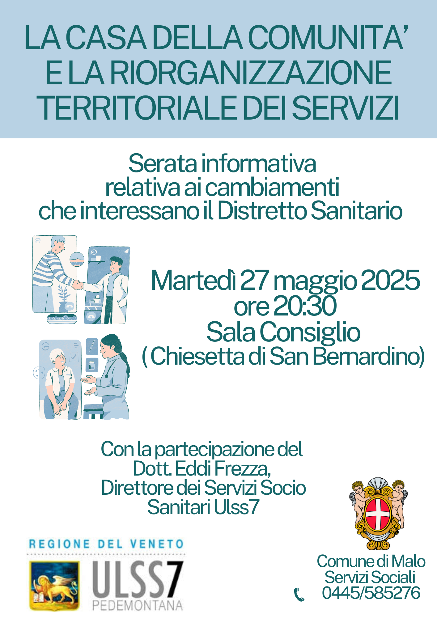 Serata informativa relativa ai cambiamenti che interessano il Distretto Sanitario 