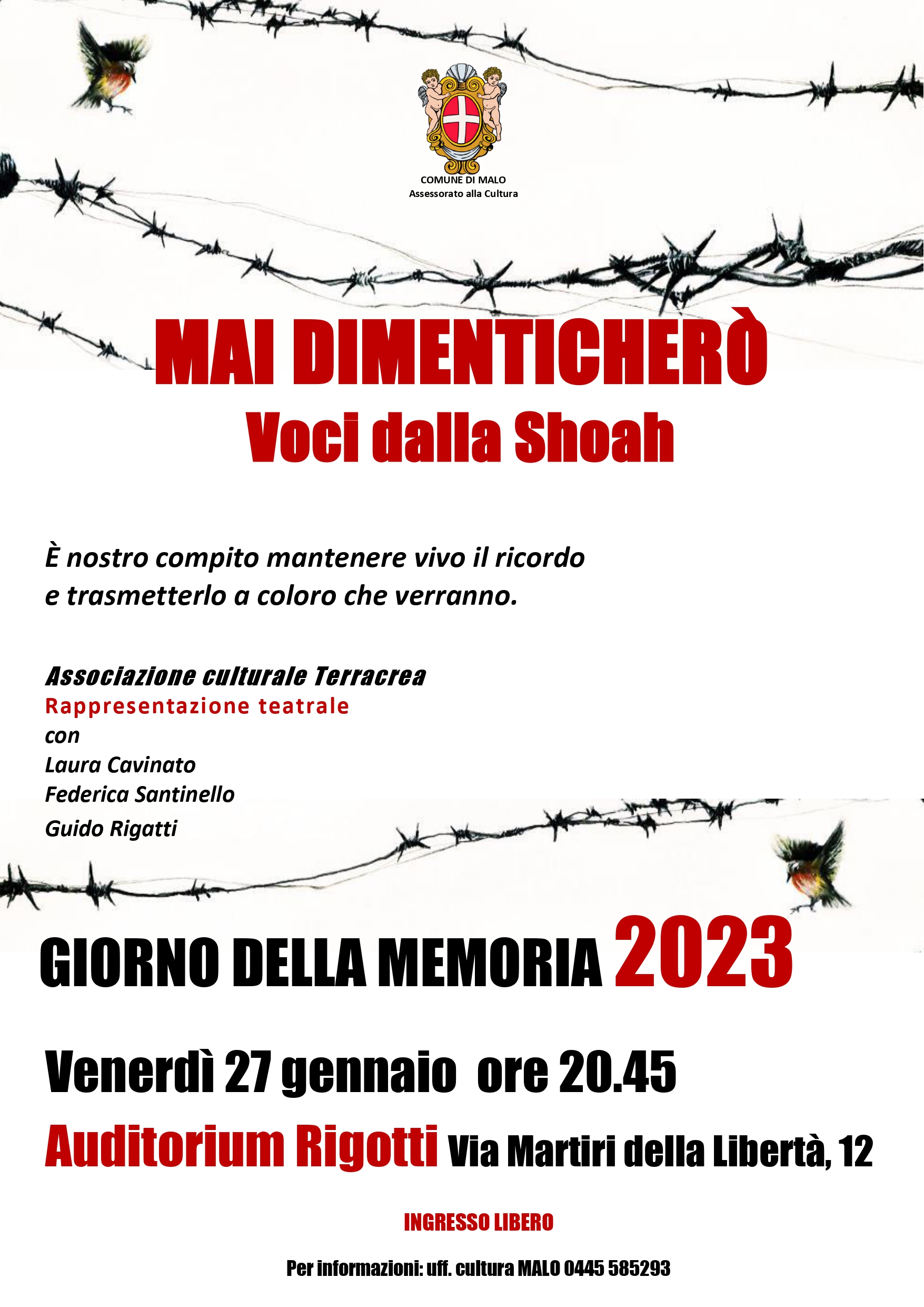 Mai dimenticherò - Voci dalla Shoah