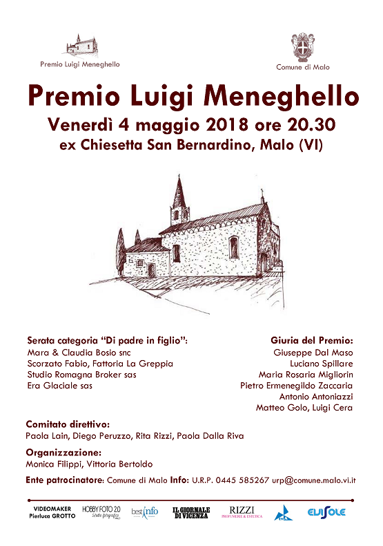 Premio Luigi Meneghello: serata categoria 