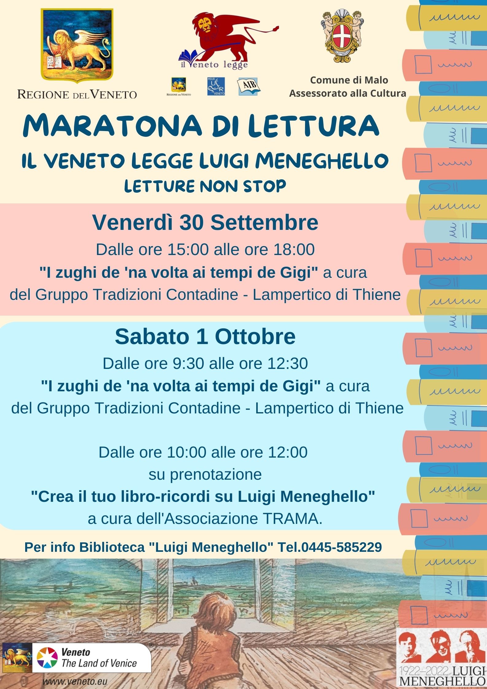 Maratona di lettura. Il Veneto legge Luigi Meneghello. Letture non stop
