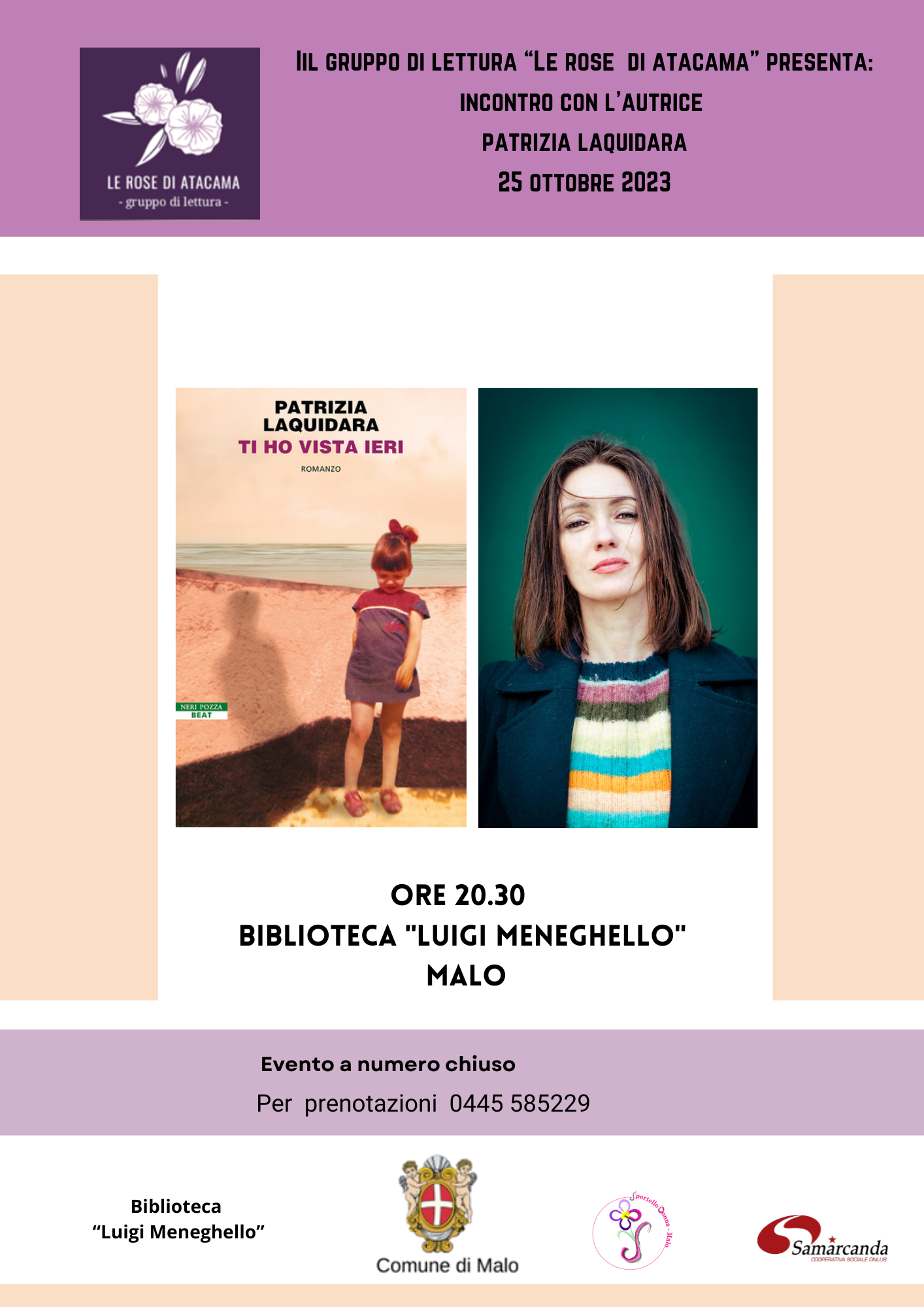 Incontro con l'autrice Patrizia Laquidara