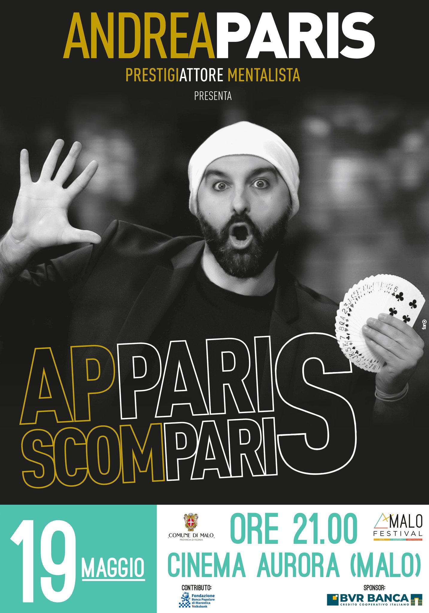 Apparis Scomparis, show di prestidigitazione e mentalismo