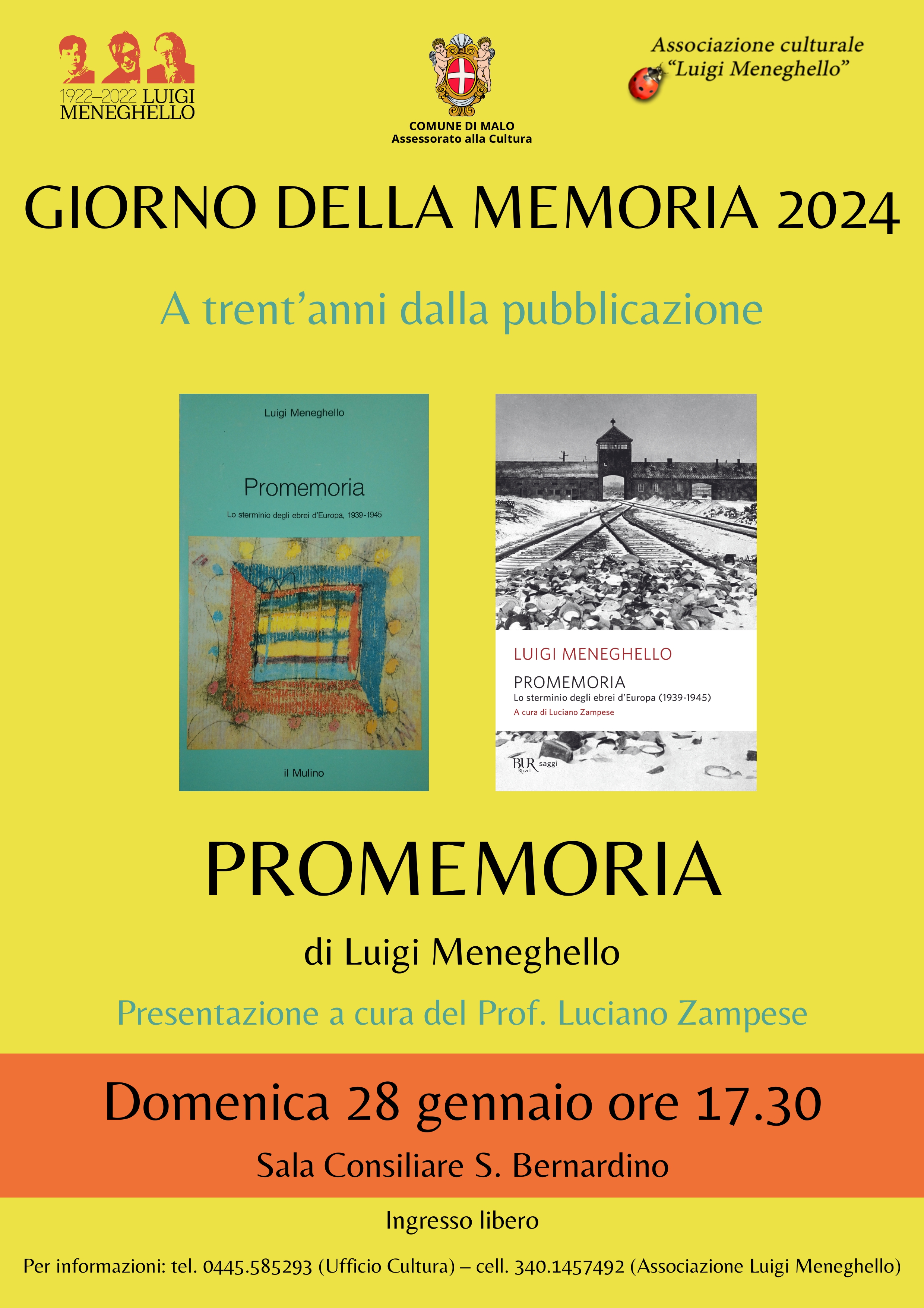 Giorno della memoria: Promemoria di Luigi Meneghello